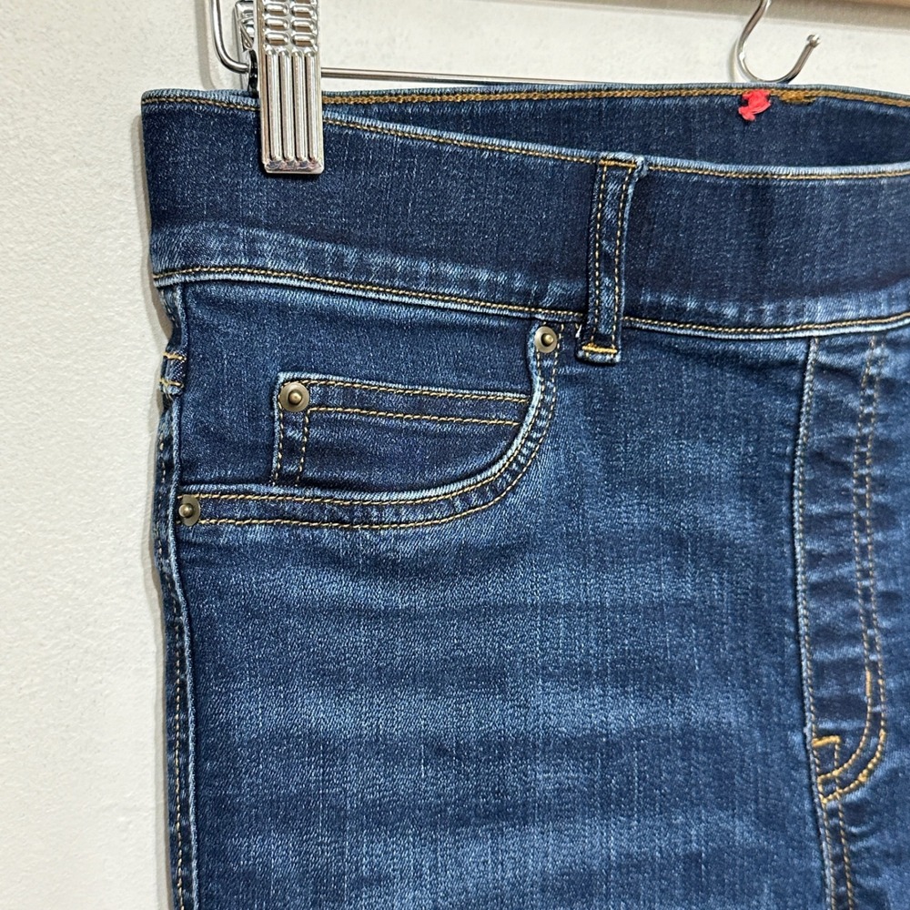 Spanx‎ Flare Jeans Women Small Pull On High Rise Dark Wash Denim 20327R - Picture 4 of 7
